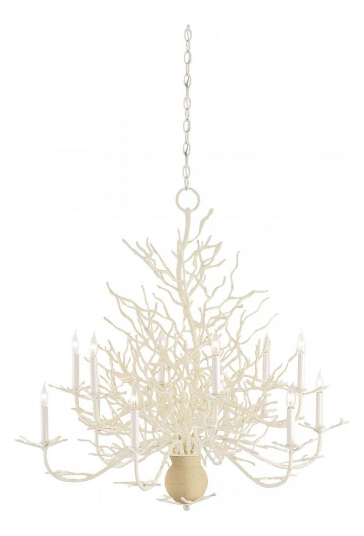 37in 12 Light Large Chandelier With Optional Customizable Shades by Currey