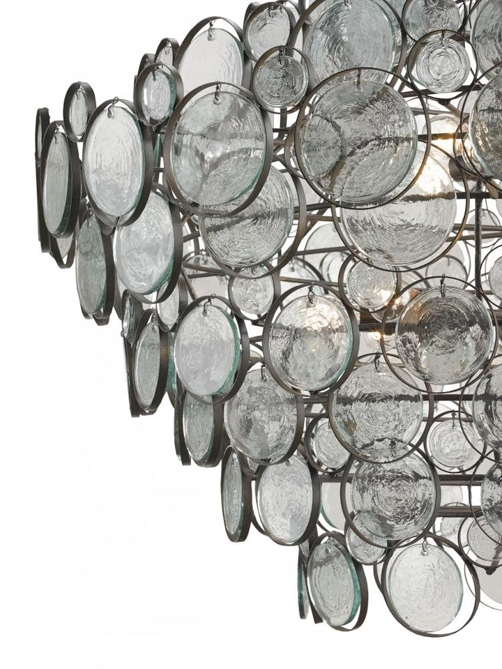 Bronze  12 Light 40in. High 1 Tier Chandelier