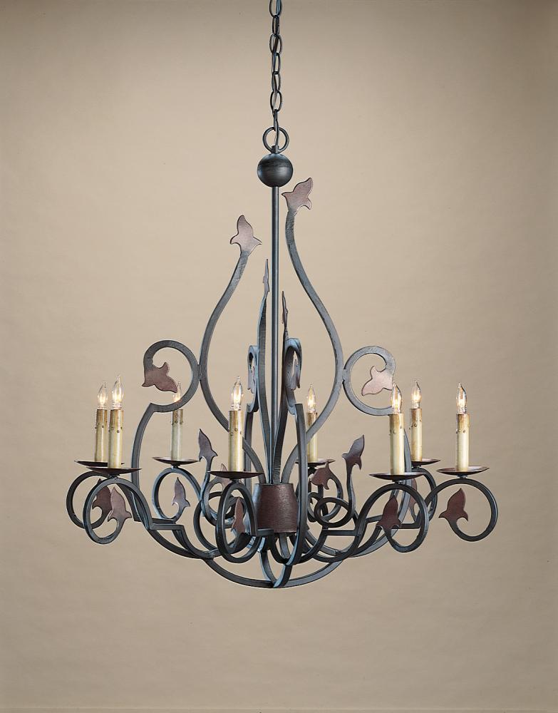 Pyrite Bronze / Raj Mirror  5 Light 3 Tier Chandelier by Currey