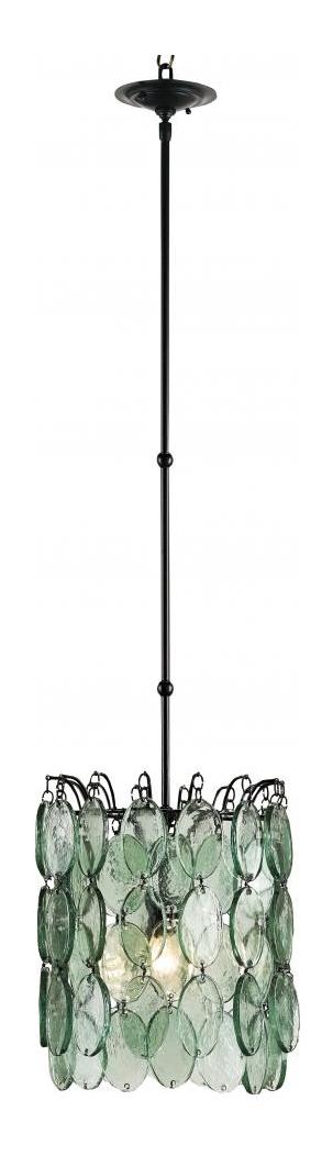 Satin Black  1 Light Pendant by Currey