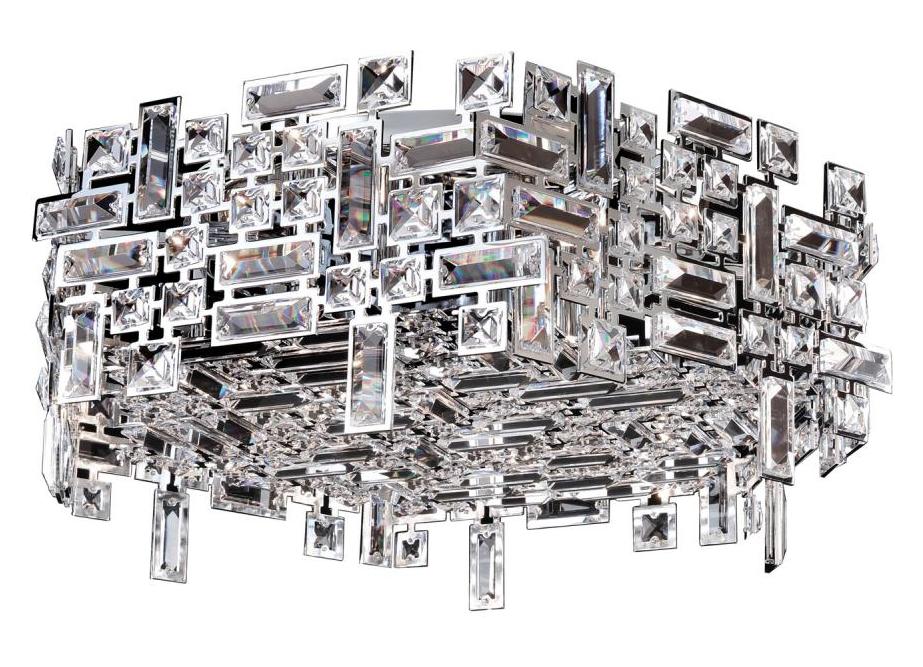 6 Light Hex Flush Mount W/Chrome by Kalco Allegri