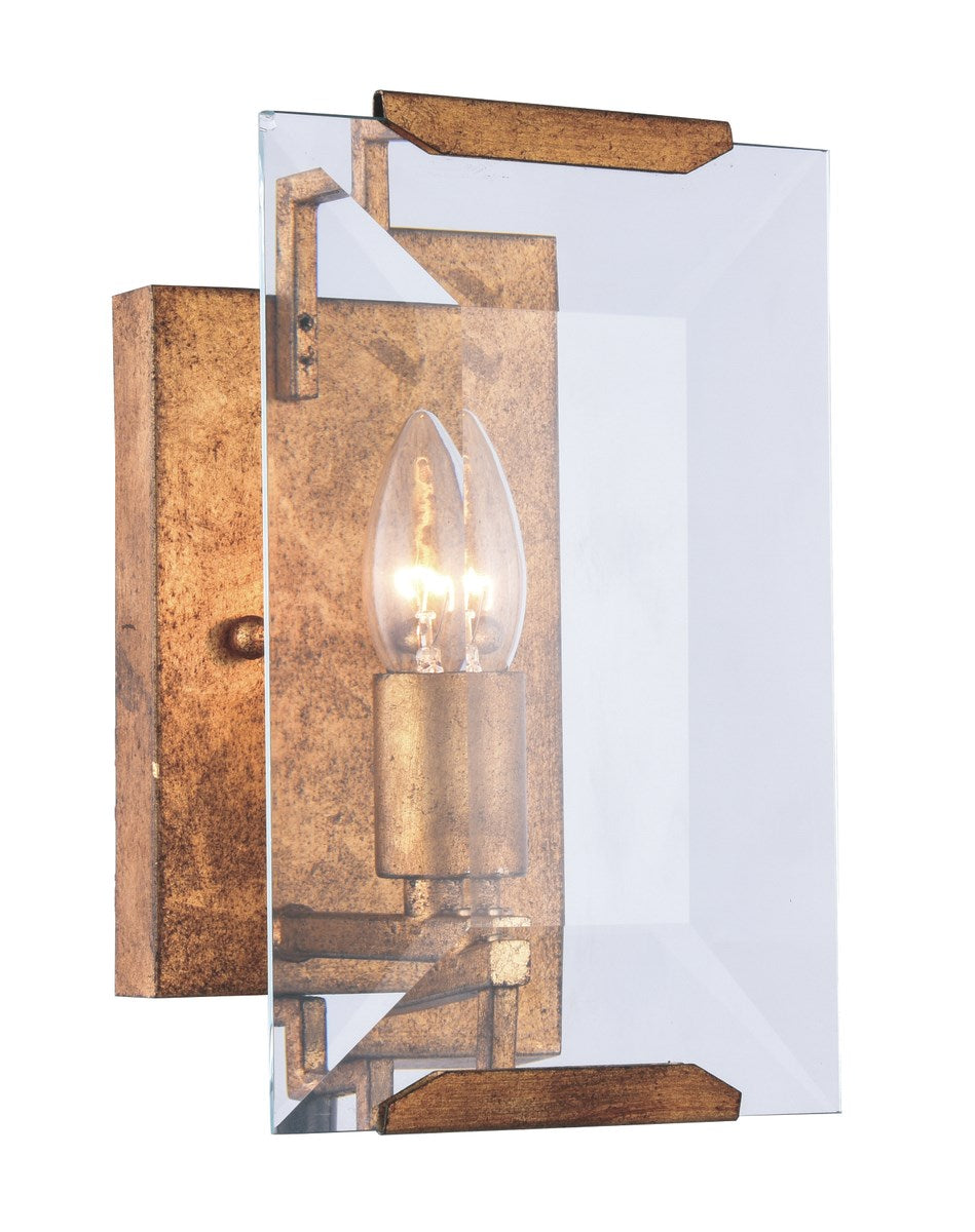 1 light Golden Iron Wall Sconce Glass Crystal by Urban Classic