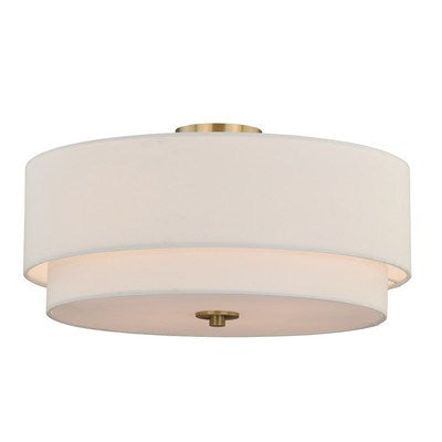 4L Semi-Flush Mount Matte Brass by Vaxcel International