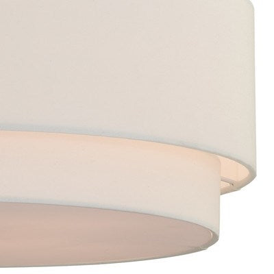 4L Semi-Flush Mount Matte Brass