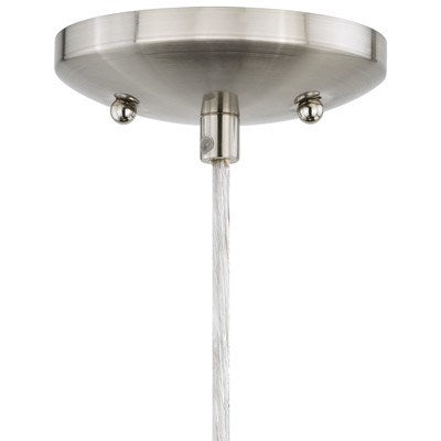 4.75-in Mini Pendant Celeste Wave Glass Satin Nickel