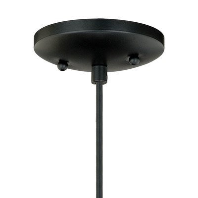 4.75-in Mini Pendant Smoky Fire Glass Oil Rubbed Bronze