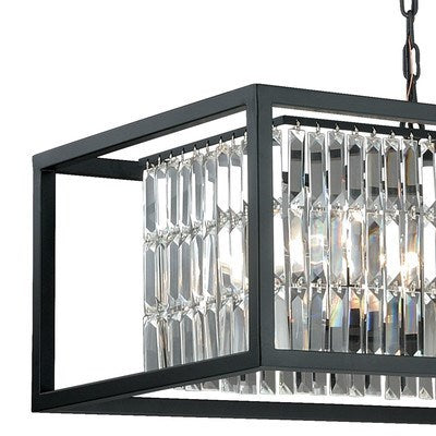 8L Linear Chandelier Oil Rubbed Bronze