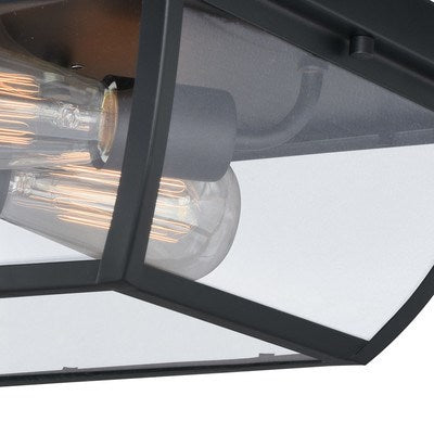 12.5-in Outdoor Flush Mount Ceiling Light Oil Burnished Bronze