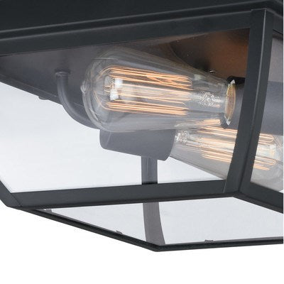 12.5-in Outdoor Flush Mount Ceiling Light Oil Burnished Bronze