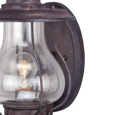 8-in Outdoor Wall Light Weathered Patina