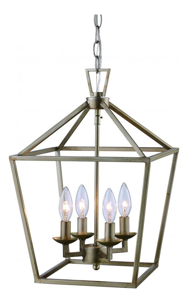 4Lt Pendant-Bird Cage-Asl by Trans Globe