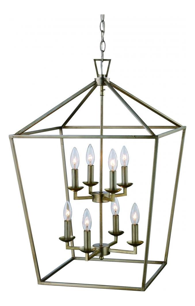 8Lt Pendant-Bird Cage-Asl by Trans Globe