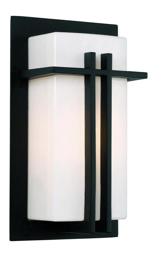 1Lt Wall Lantern-Bk by Trans Globe