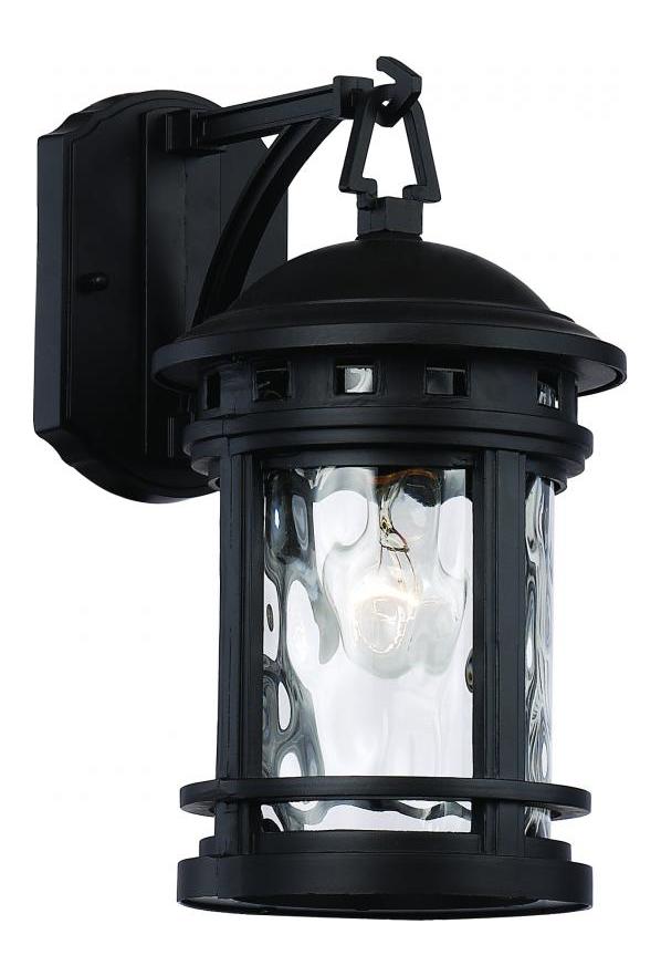 1Lt Wall Lantern-Sml-Water-Bk by Trans Globe