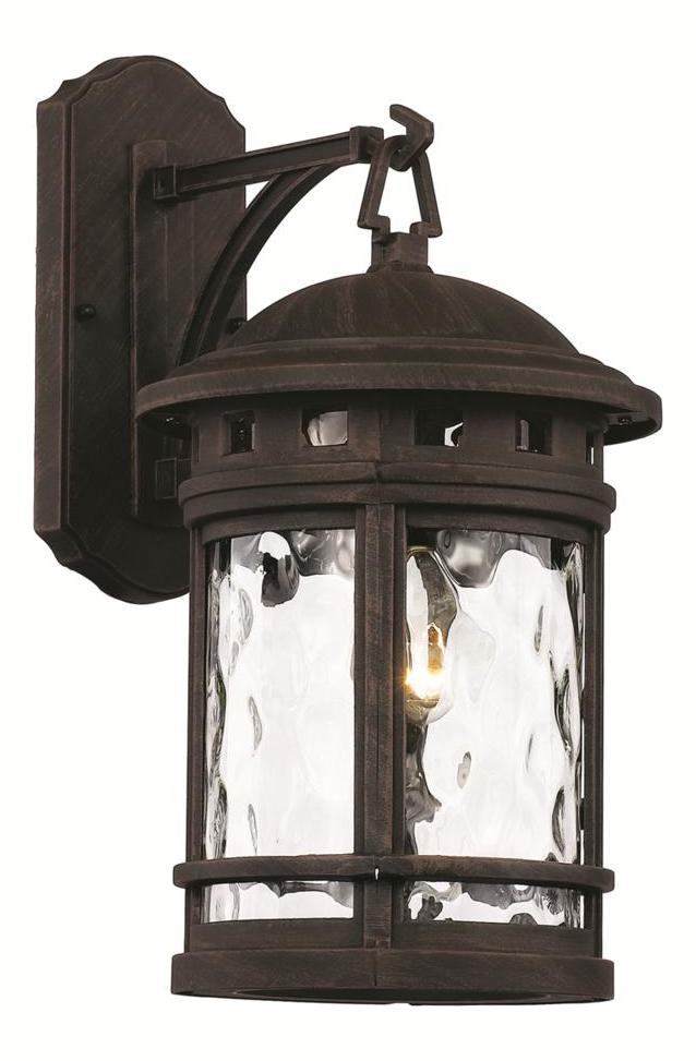 1Lt Wall Lantern-Md-Water-Rt by Trans Globe
