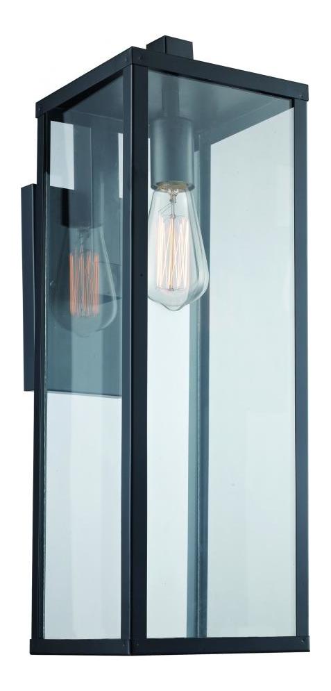 1Lt Wall Lantern-Down-Lg-Bk by Trans Globe
