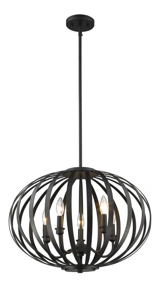 Bronze  5 Light Pendant by Z-Lite