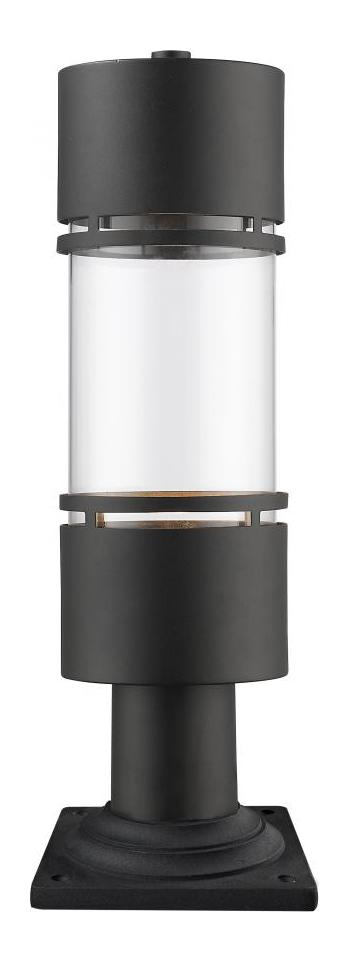 Black  1 Light LED Outdoor Pier Mount Light by Z-Lite