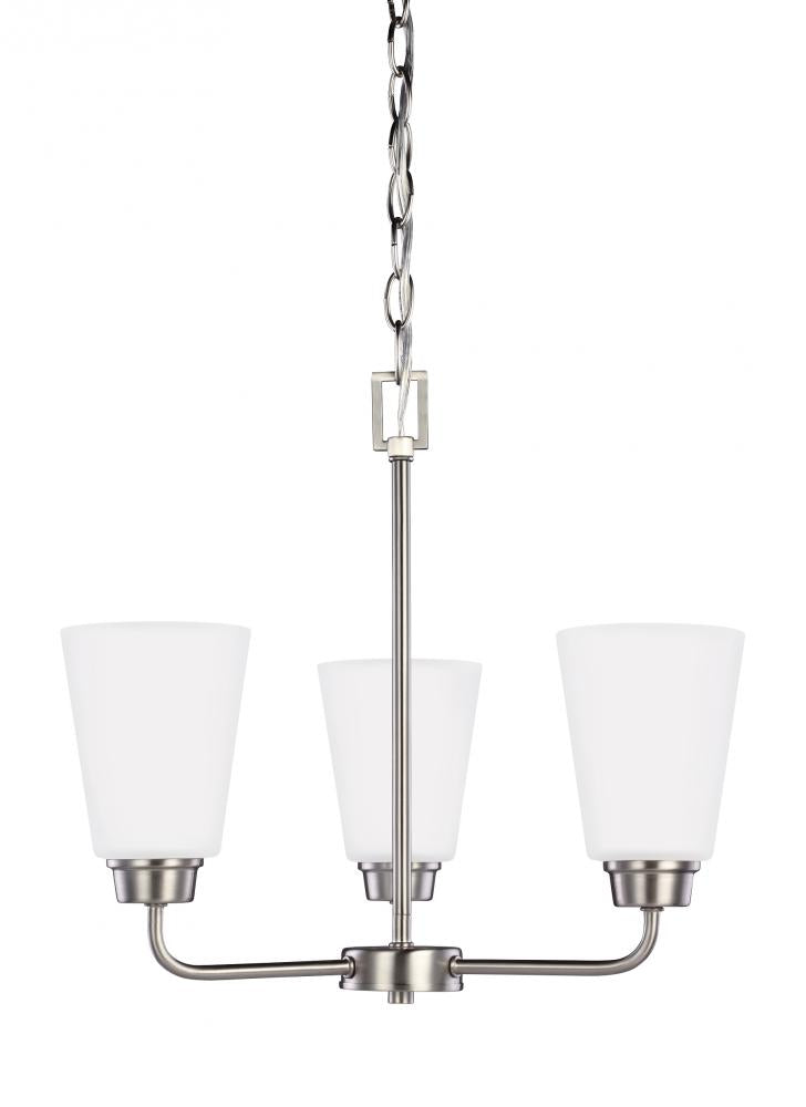 Three Light Chandelier by Generation Lighting