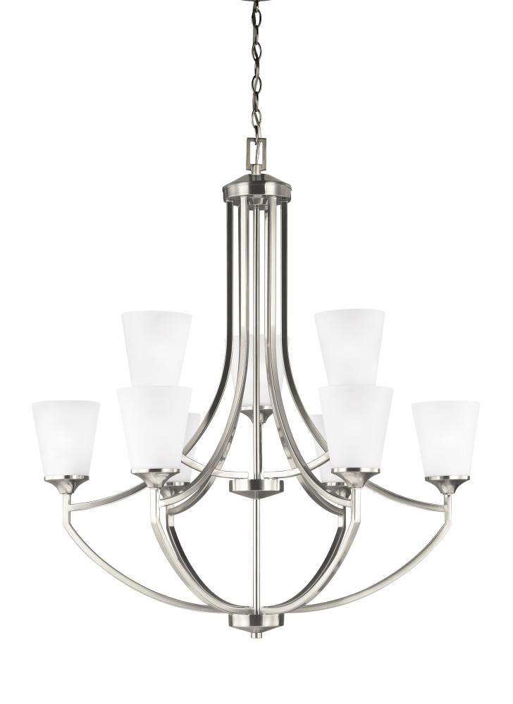 Nine Light Chandelier by Generation Lighting