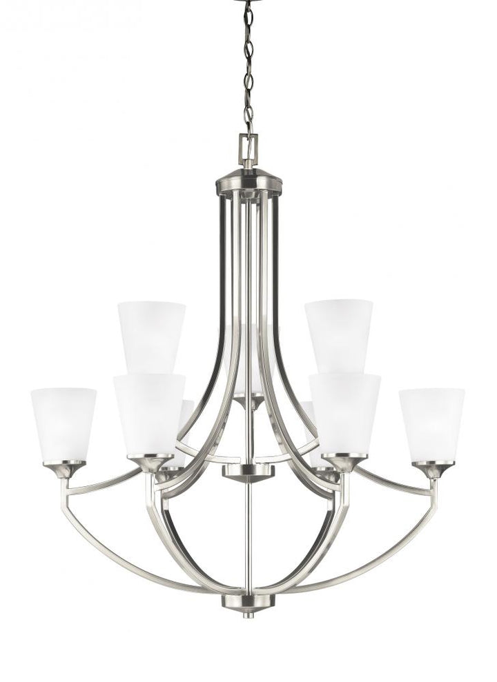 Nine Light Chandelier by Generation Lighting