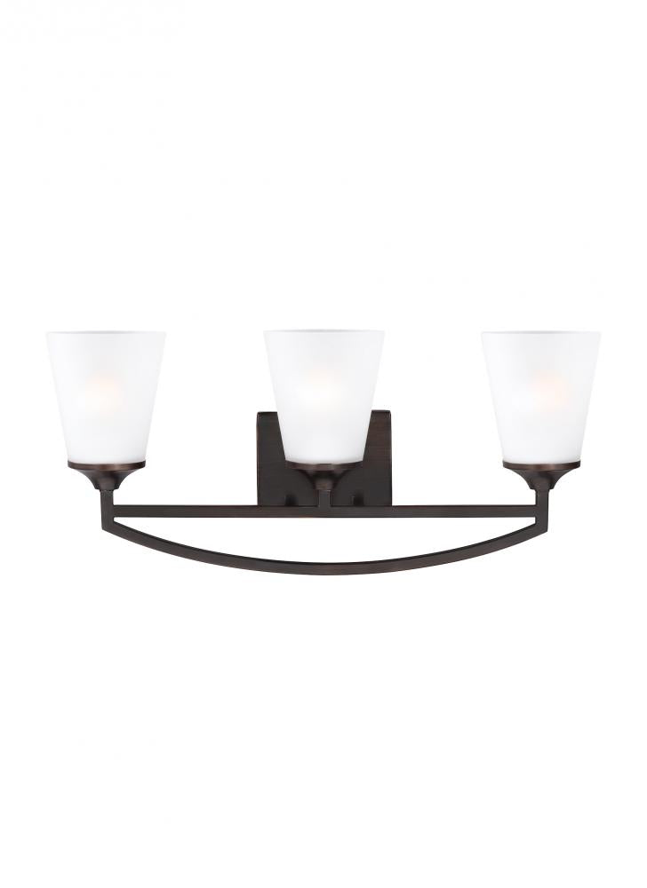 Three Light Wall / Bath by Generation Lighting