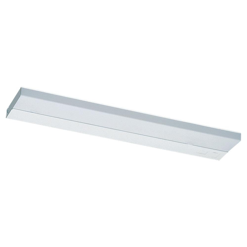 Two Light White Fluorescent Undercabinet Light by Generation Lighting