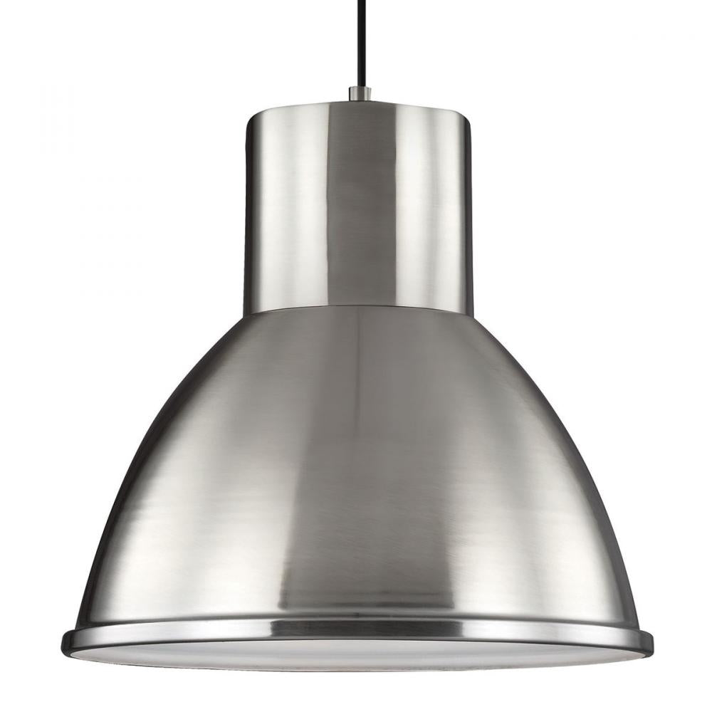 One Light Pendant In Brushed Nickel by Generation Lighting
