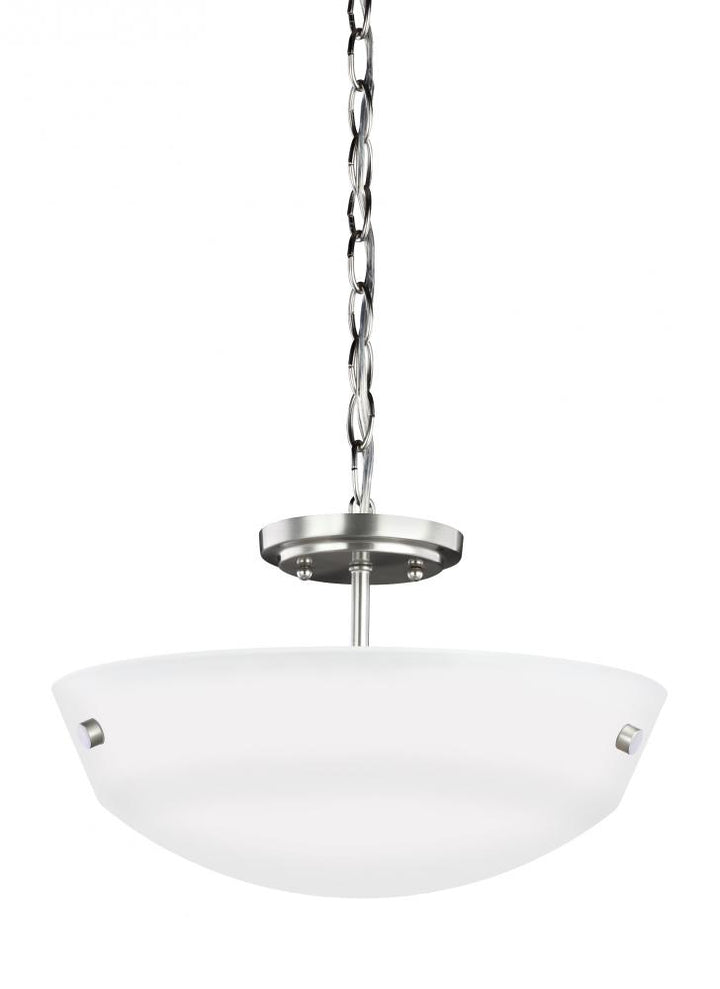 Two Light Semi-Flush Convertible Pendant by Generation Lighting