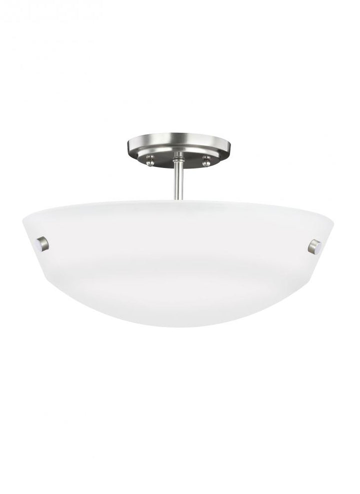 Two Light Semi-Flush Convertible Pendant