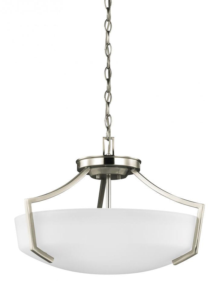 Three Light Ceiling Convertible Pendant by Generation Lighting
