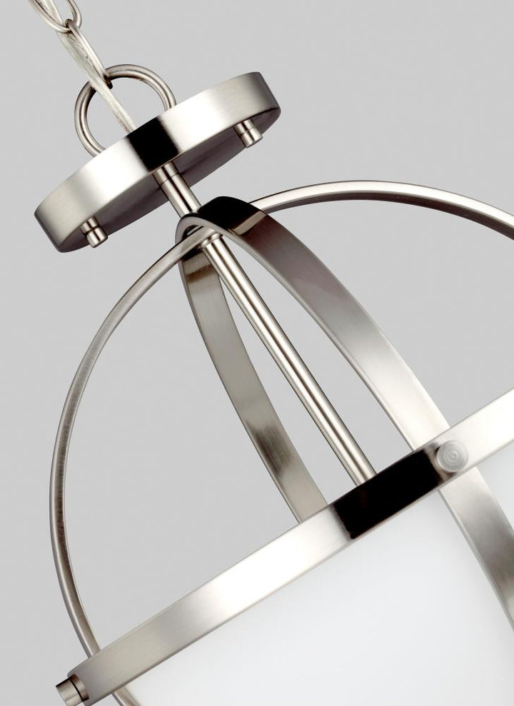 Two Light Semi-Flush Convertible Pendant