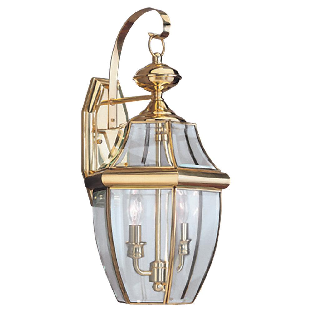 Two-Light  Brass Wall Lantern by Generation Lighting