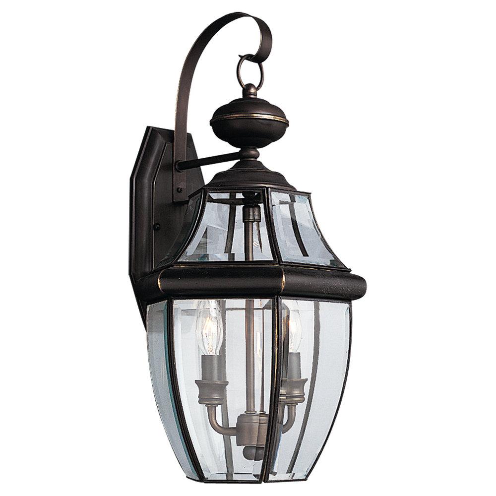 Two-Light  Bronze Wall Lantern by Generation Lighting