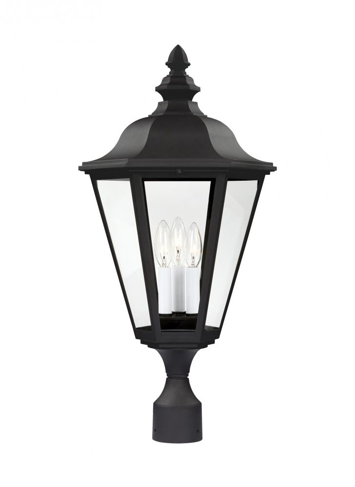 Three-Light  Outdoor Post Lantern by Generation Lighting
