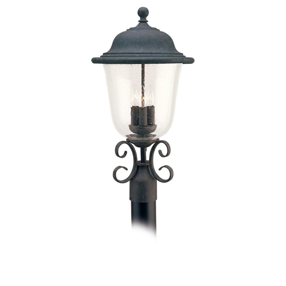Three-Light  Outdoor Post Lantern by Generation Lighting