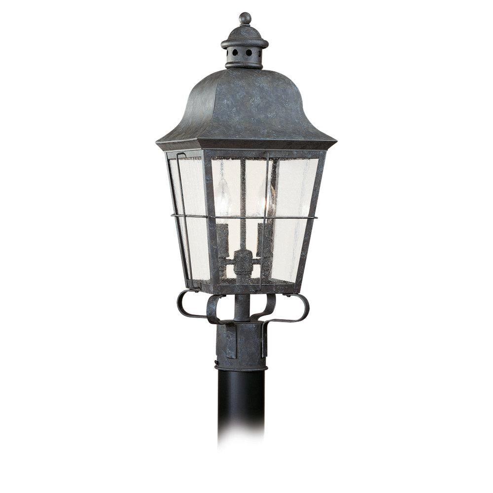 Two-Light  Colonial Outdoor Post Lantern by Generation Lighting
