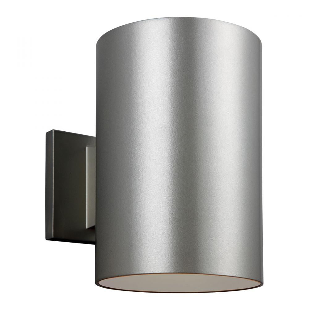 6In. Outdoor Bullet One Light Wall Lantern In Painted Brushed Nickel by VC Studio Collection