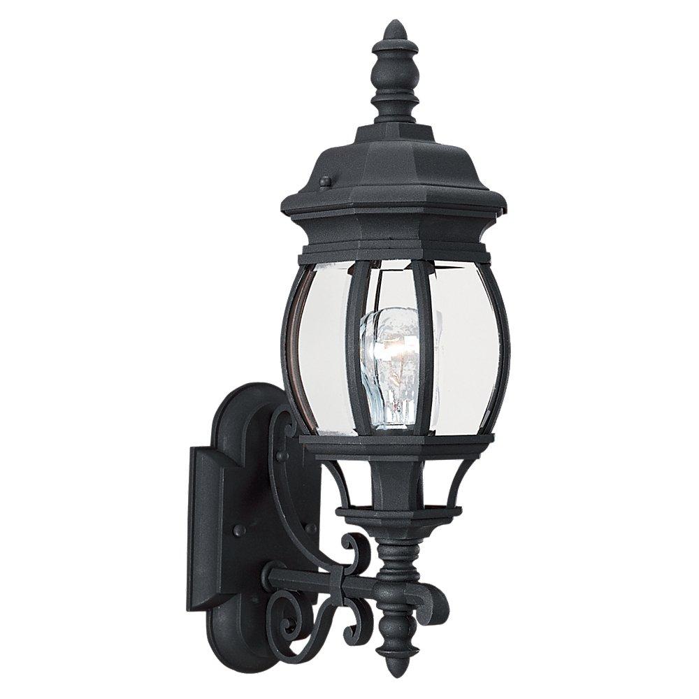 One Light Black Wall Lantern by Generation Lighting