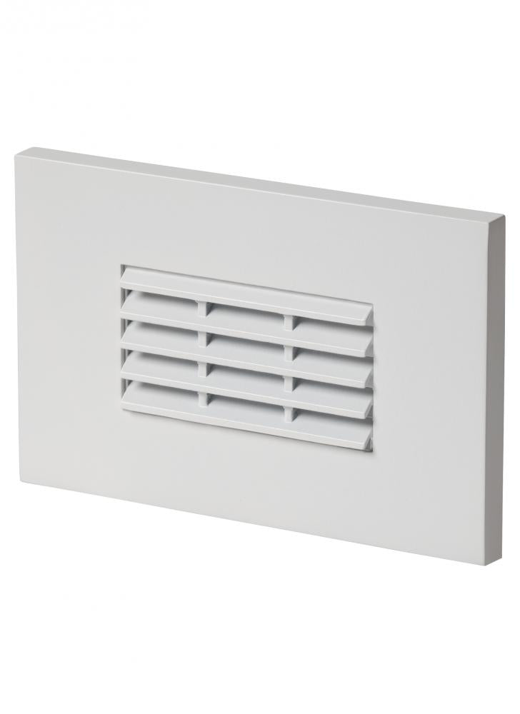 120V Led Turtle Step Horiz Louver White by Generation Lighting