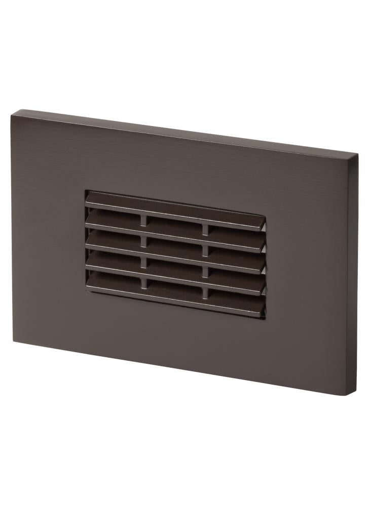 120V Led Turtle Step Horiz Louver Antq Brz by Generation Lighting
