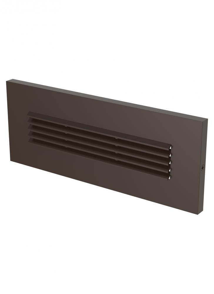 Louver Horizontal Led Brick Light Antq Brz by Generation Lighting