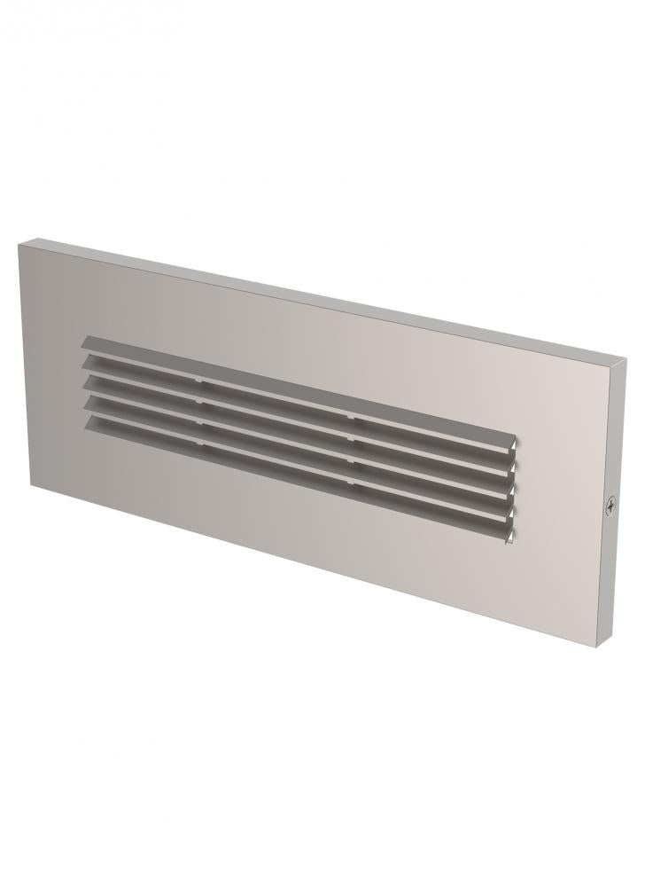 Louver Horizontal Led Brick Light Satin Ni by Generation Lighting
