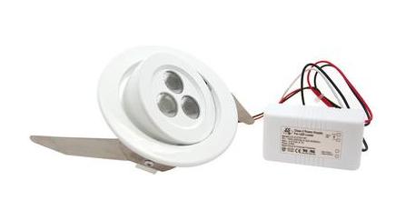 White 3 Light LED Recessed Lighting Kit with Transformer by CAL Lighting
