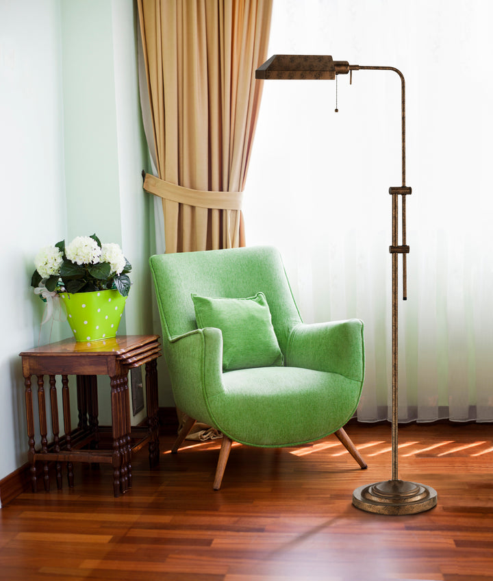 100W  Floor Lamp W/Adj.Pole