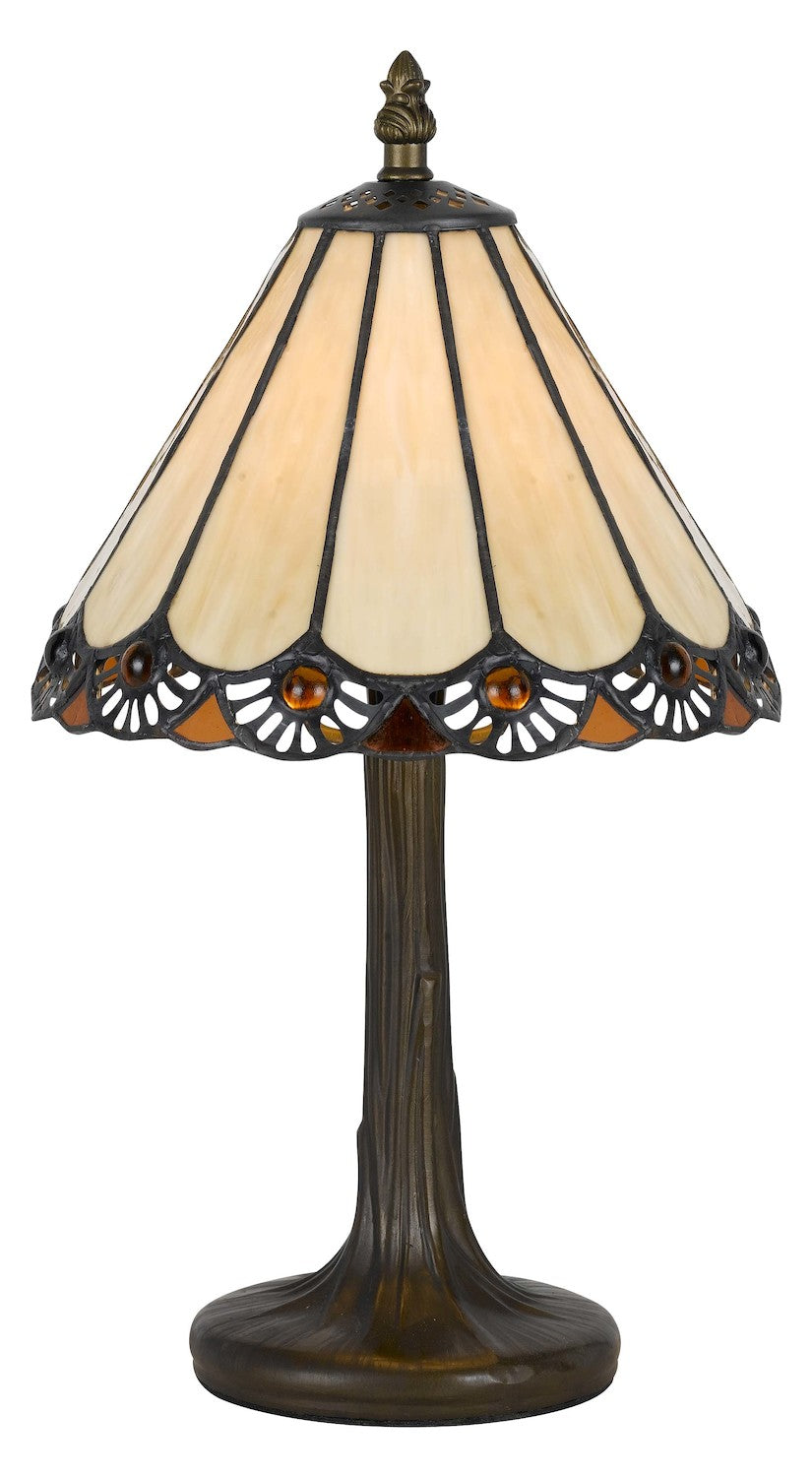 Dark Bronze  1 Light Pedestal Base Table Lamp by CAL Lighting