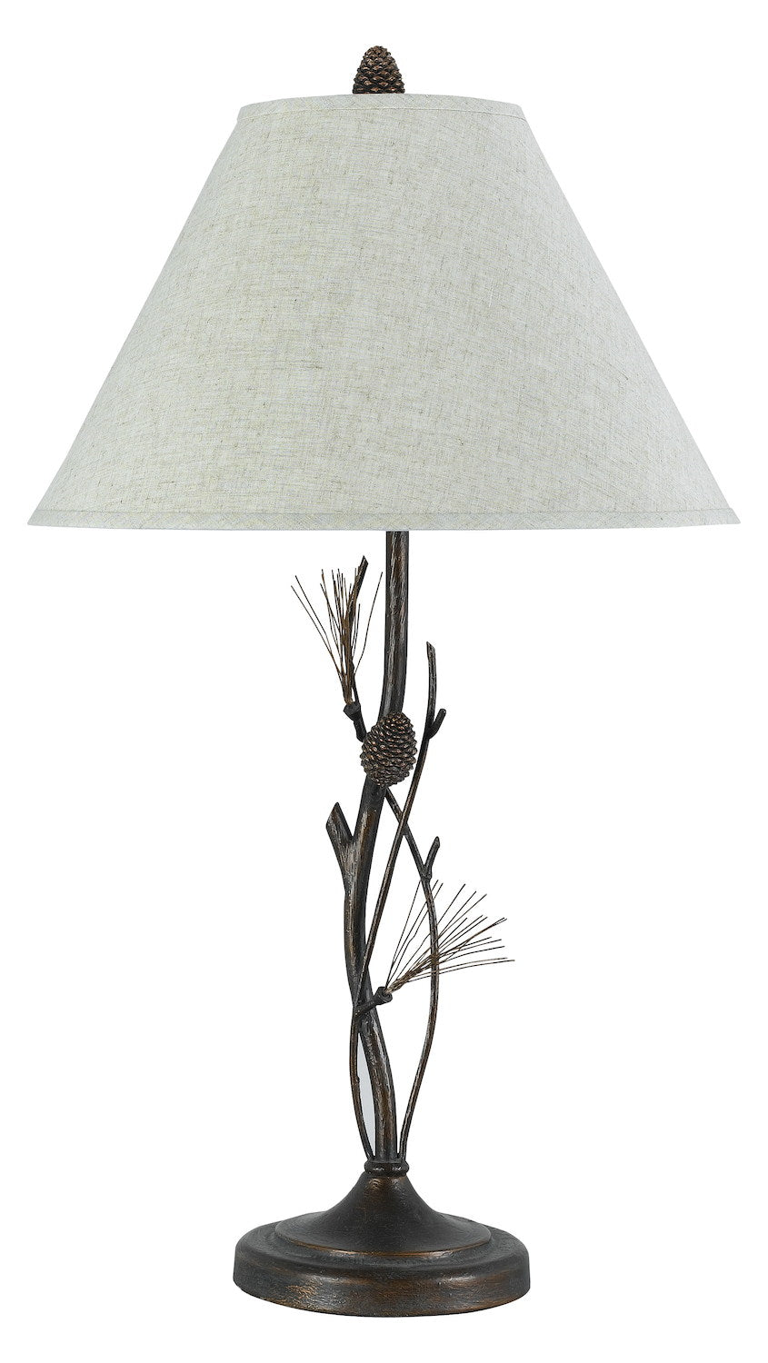 150W 3Way Pine  Iron Tb Lp by CAL Lighting