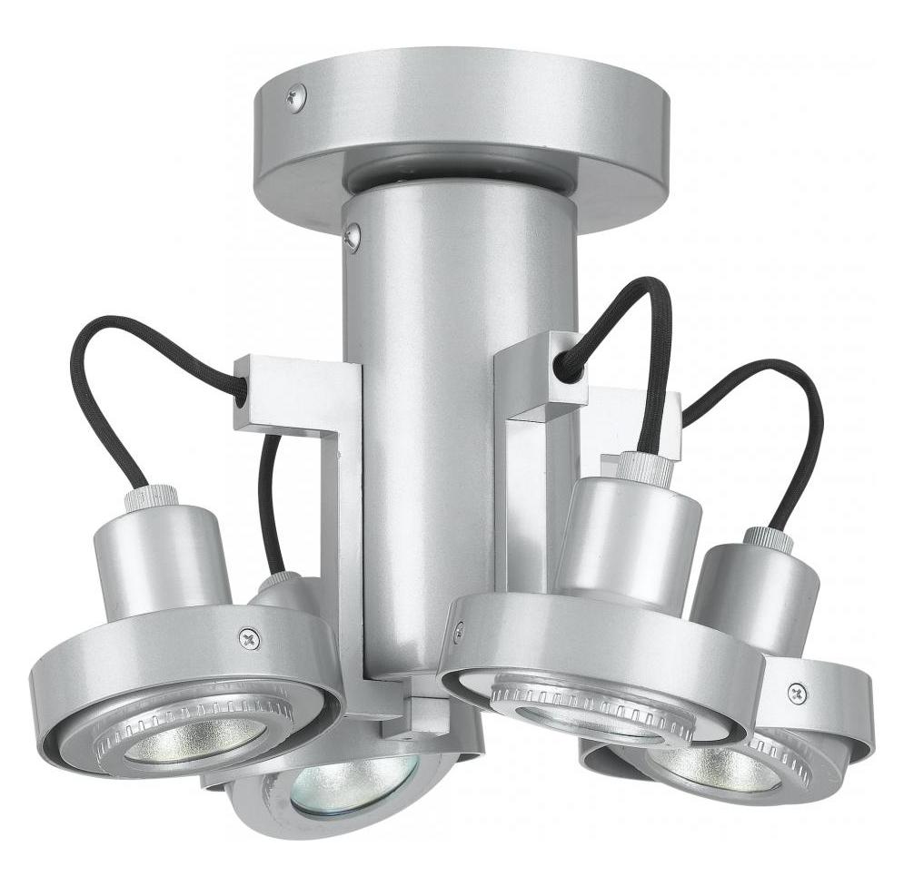Frosted White Four Light Ceiling Mount Light by CAL Lighting