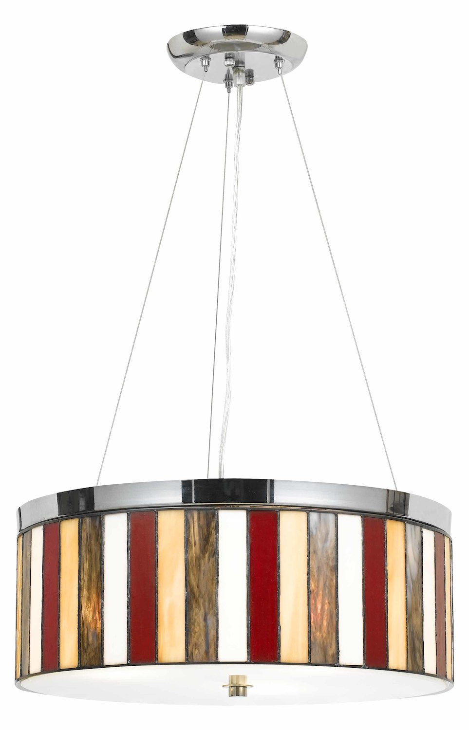 Chrome  3 Light Full Sized Pendant by CAL Lighting