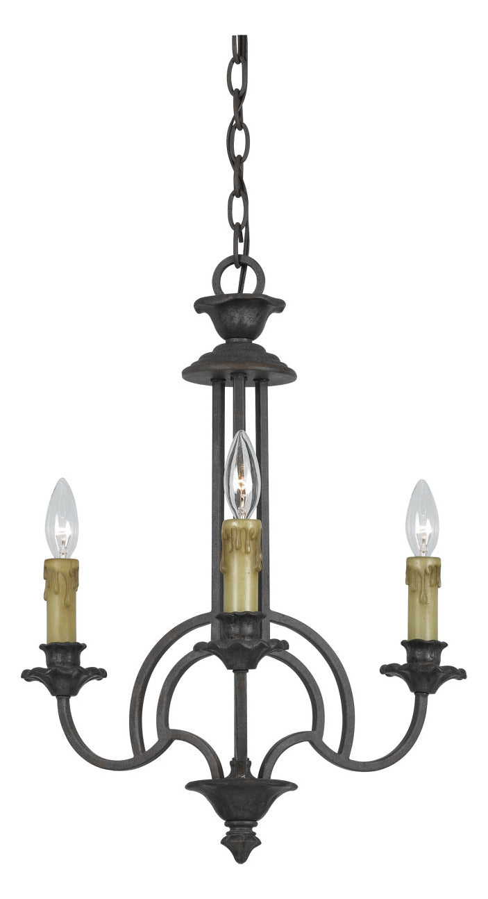 English Bronze  3 Light Single Tier Chandelier by CAL Lighting